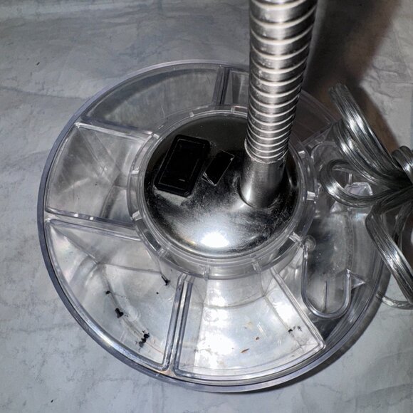 Luminaire Gooseneck Clear Plastic Desk Lamp Organizer Y2K Decor - Picture 2 of 10